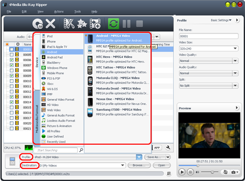 Rip Blu-ray movies to AVI
