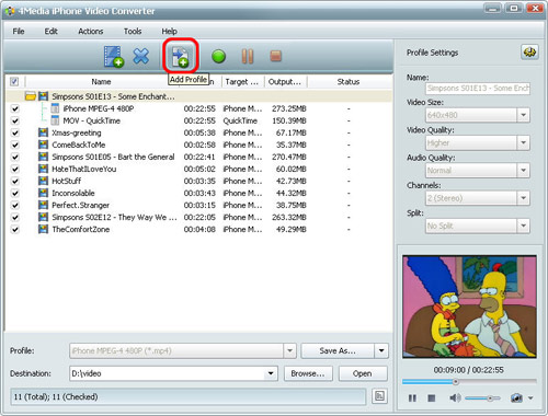 Convert videos to iPhone MP4