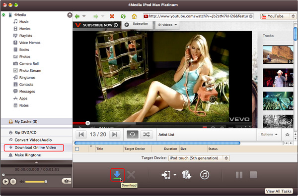 Download and convert online videos at one click