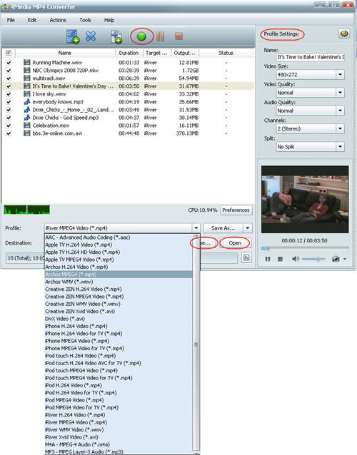 How to convert videos to Archos