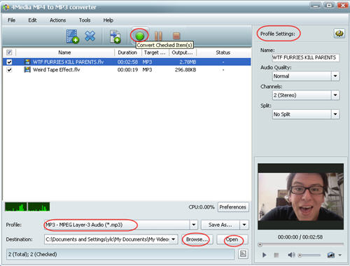 How to convert FLV to MP3